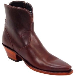 Lucchese Classics Handcrafted Ankle Cowboy Boot, Chocolate - NIB